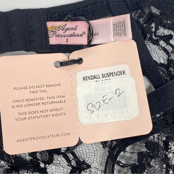 NWT Agent Provocateur Kendall Black Suspender - Picture 14 of 14